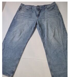 ASOS Design Curve Light Wash Blue Straight Leg Jeans Plus Size US 18/32